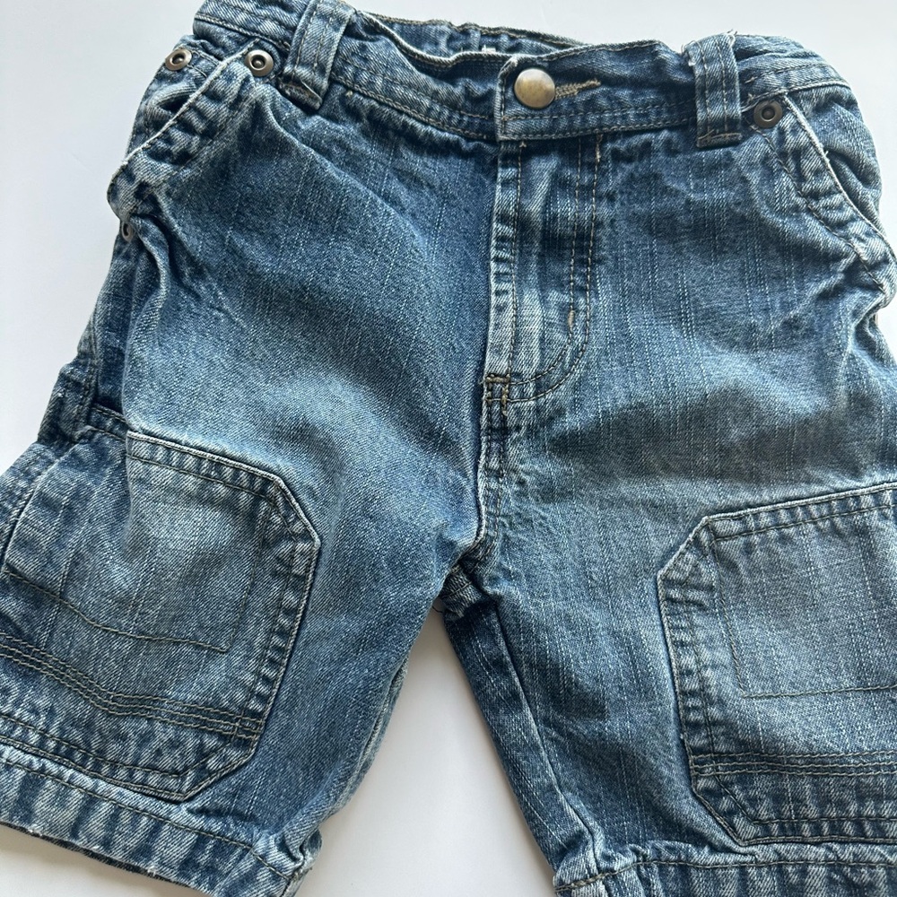 6/20$ Joe Fresh kids toddler blue denim shorts size 2 years - Picture 3 of 8